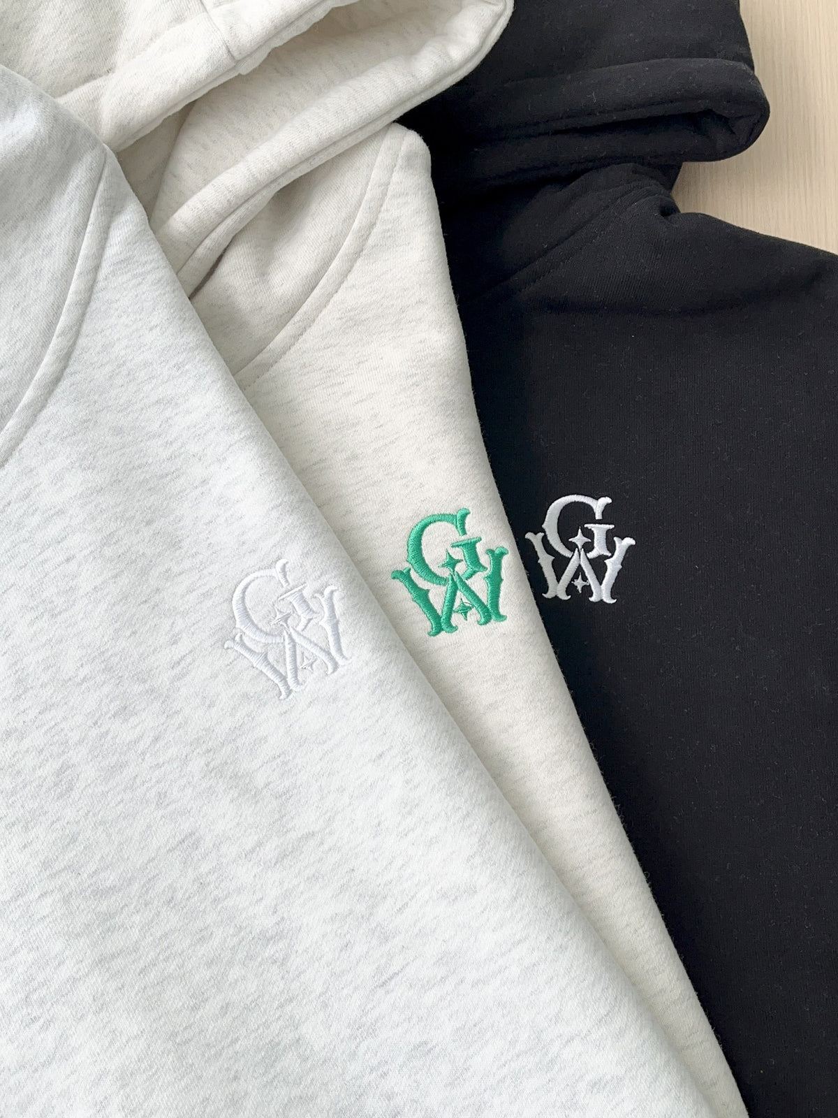 GRAF&WU GW Embroidered Oversized Fleece Hoodie