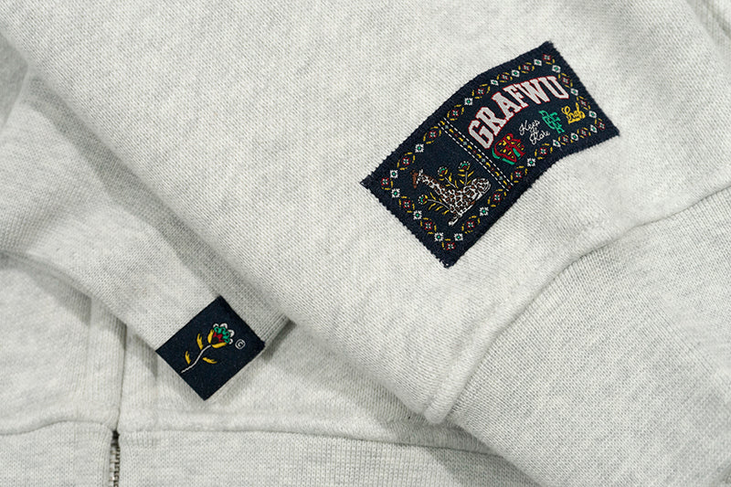 GRAF&WU Wild Duck In Love Fleece Zip-up Hoodie