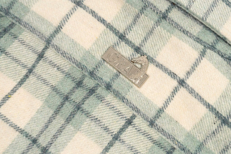 GRAF&WU Brand Letter Embroidered Fashion Flannel Loose Shirt