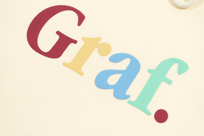 GRAF&WU Gradient Graf Fleece Oversized Streetwear Hoodie