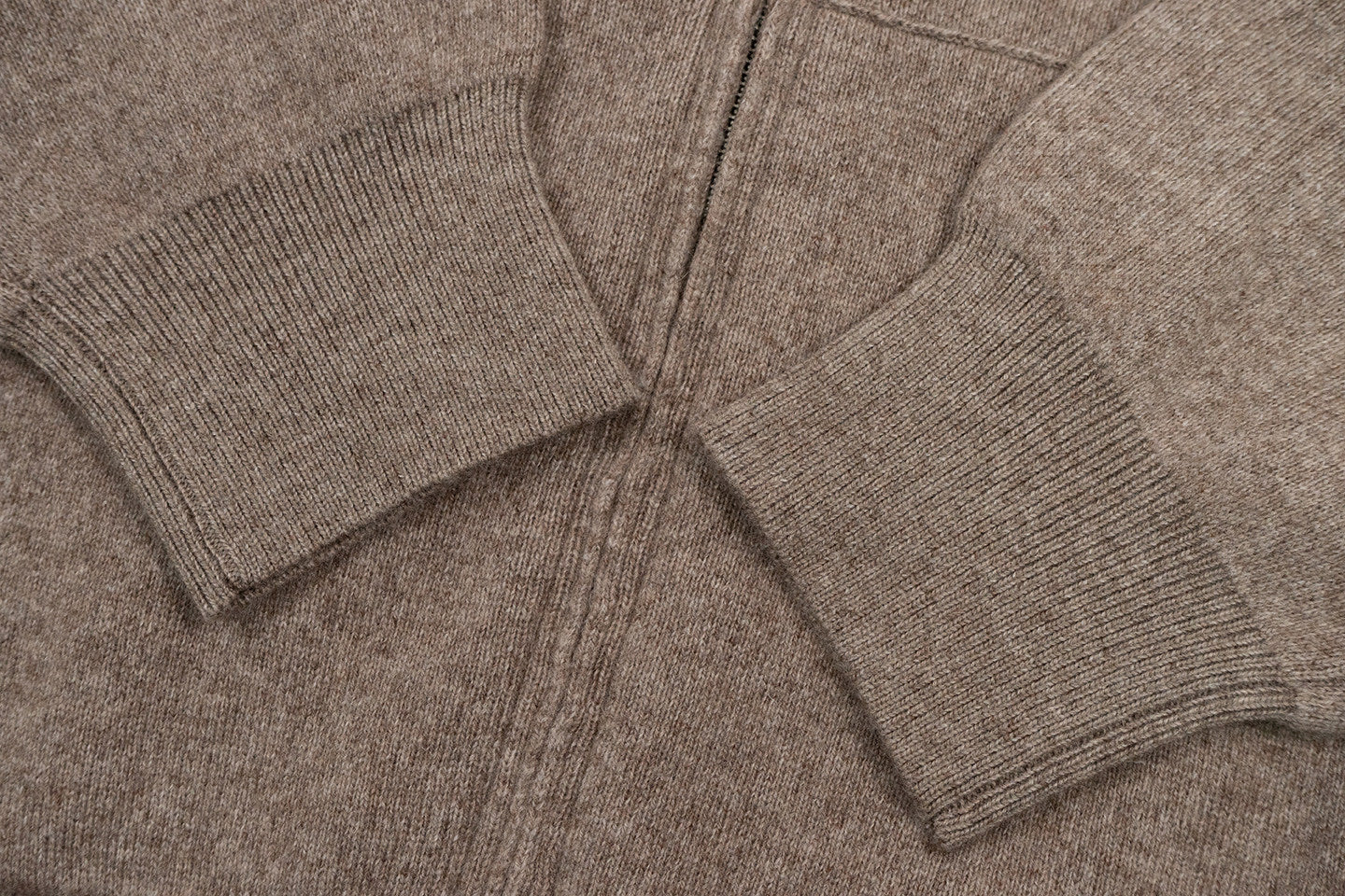 GRAF&WU Old Money Aesthetic Style Wool Knitted Sweater Zip-up Hoodie