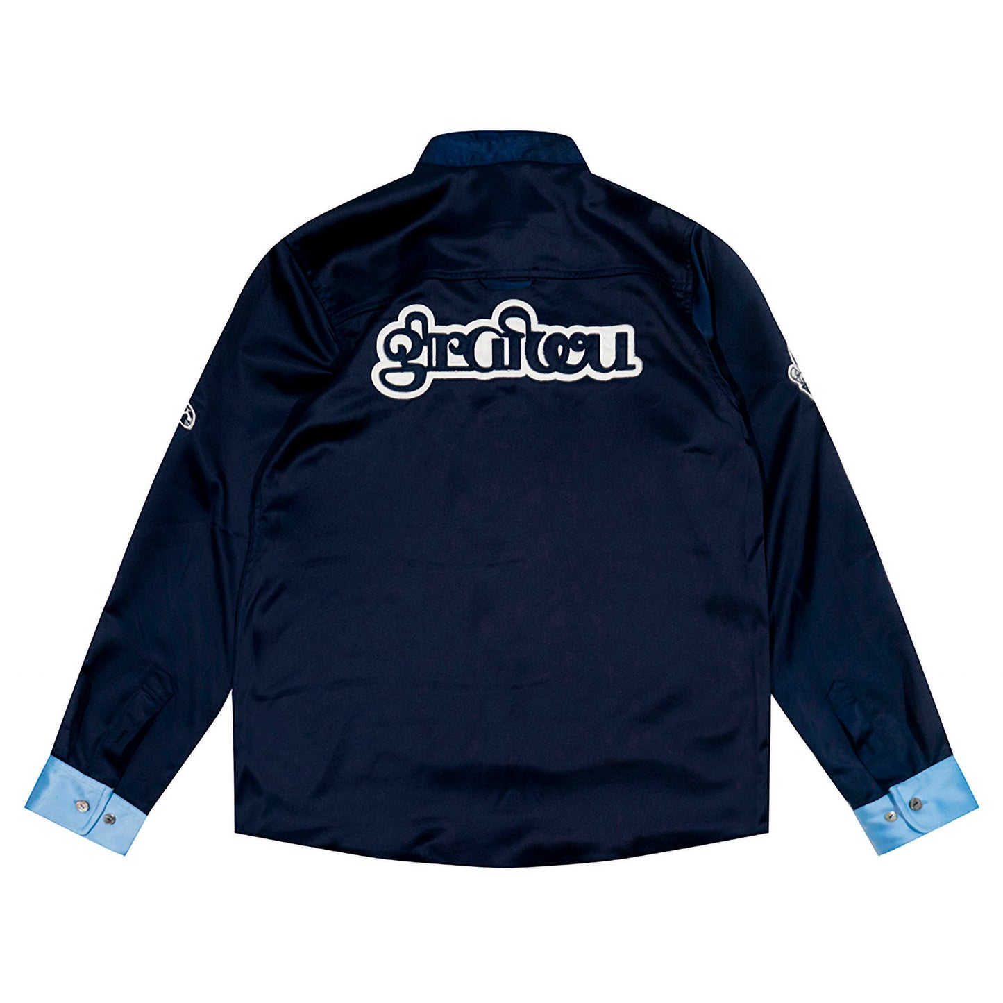 GRAF&WU Boxing Acetate Fabric Streetwear Long-Sleeved Shirt