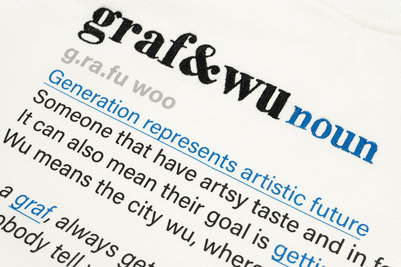 GRAF&WU Urban Dictionary Tribute To KDot Fleece Hoodies Streetwear Sweatshirts