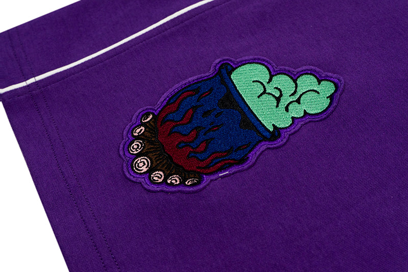 GRAFWU Devil Black Cat Two-Headed Sheep Embroidery Basketball Vest