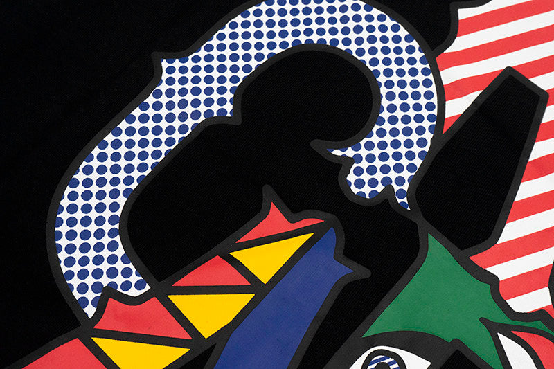 GRAF&WU Roy Pop Art Graphic Loose Cotton Long Sleeve Tee