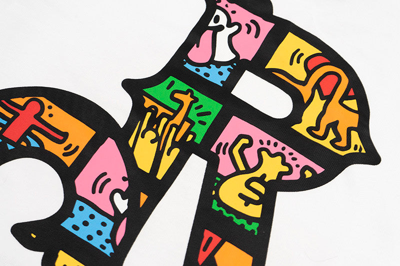 GRAF&WU Tribute Keith Haring Pop Art Cartoon Long-sleeved Shirt