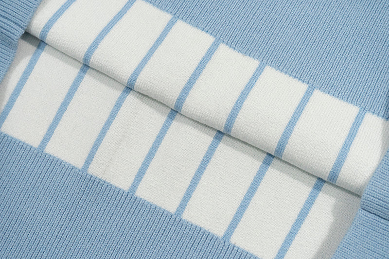 GRAF&WU Chenille Knitted Sleeveless Vest Sweater