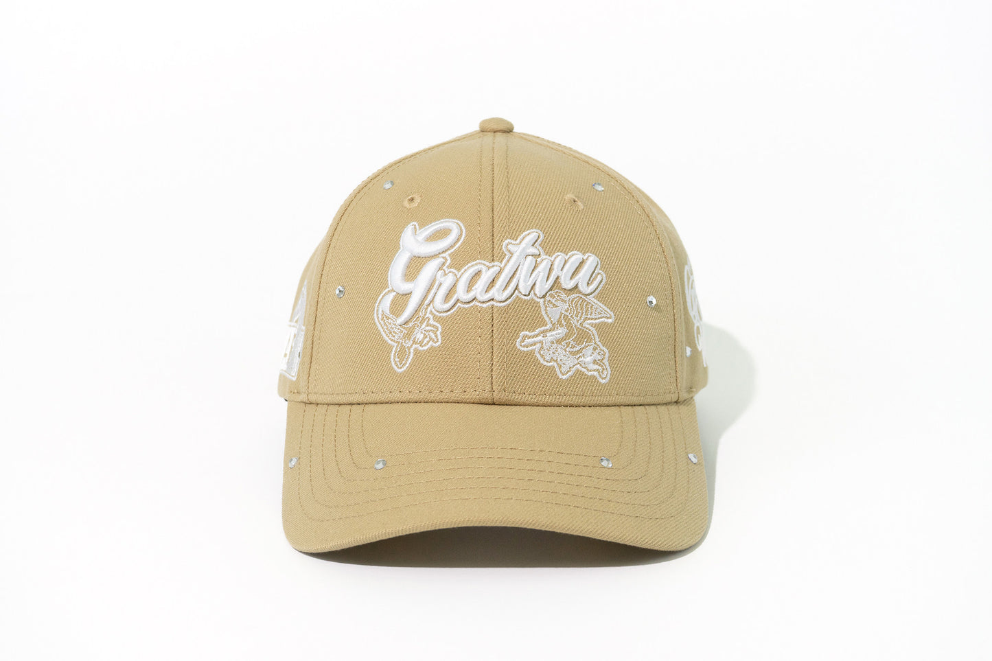 GRAF&WU Rhinestone AK47 Angel Baseball Cap Curved Brim Streetwear Hat