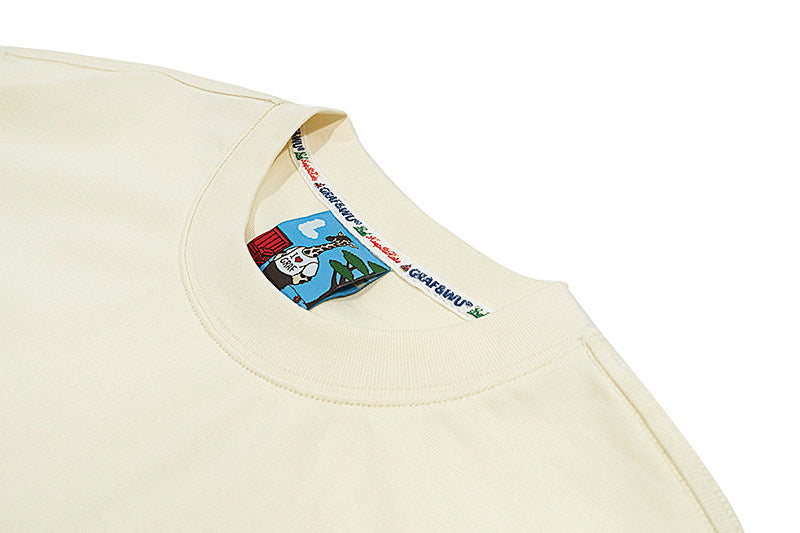 GRAF&WU Roy Pop Art Pattern Design Loose 100% Cotton T-Shirt