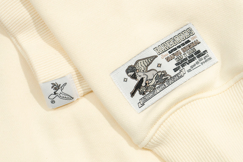 GRAF&WU Gradient Graf Fleece Oversized Streetwear Hoodie