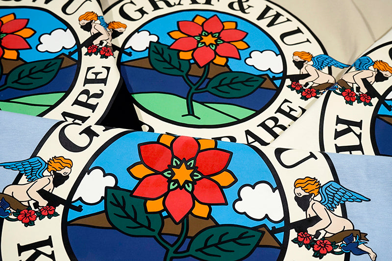 GRAFWU Keep It Rare Flower Angel Badge T-Shirts