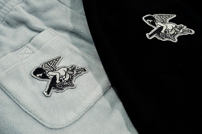 GRAF&WU Fashion Embroidery Design Fleece Cargo Pants