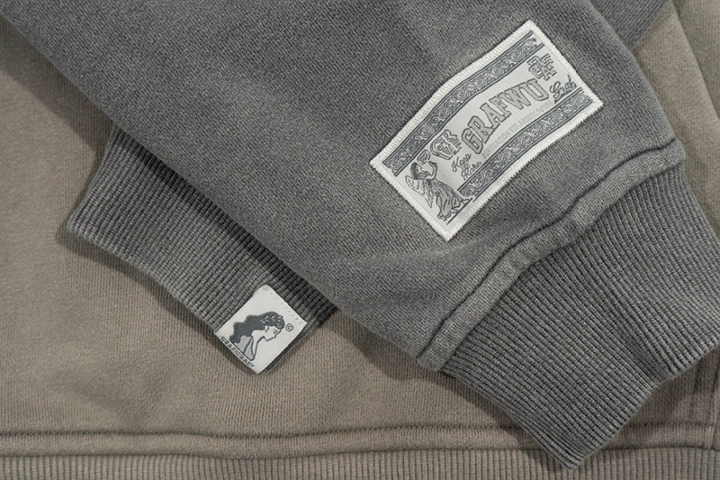 GRAF&WU Break to Build Cracked Letter Goddess Academy Oversized Hoodie