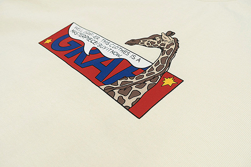 GRAF&WU Roy Pop Art Pattern Design Loose 100% Cotton T-Shirt
