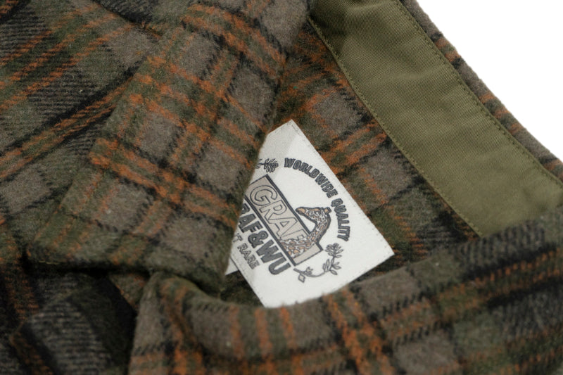 GRAF&WU Embroidery GW Streetwear Checked West Coast Brushed Shirt