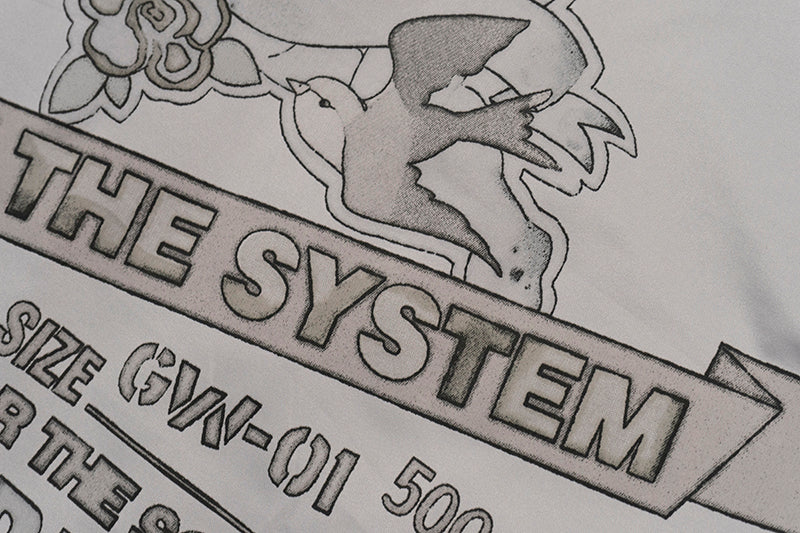 GRAF&WU Floral Giraffe Goddess Blessing Cotton Padded Coach Jacket