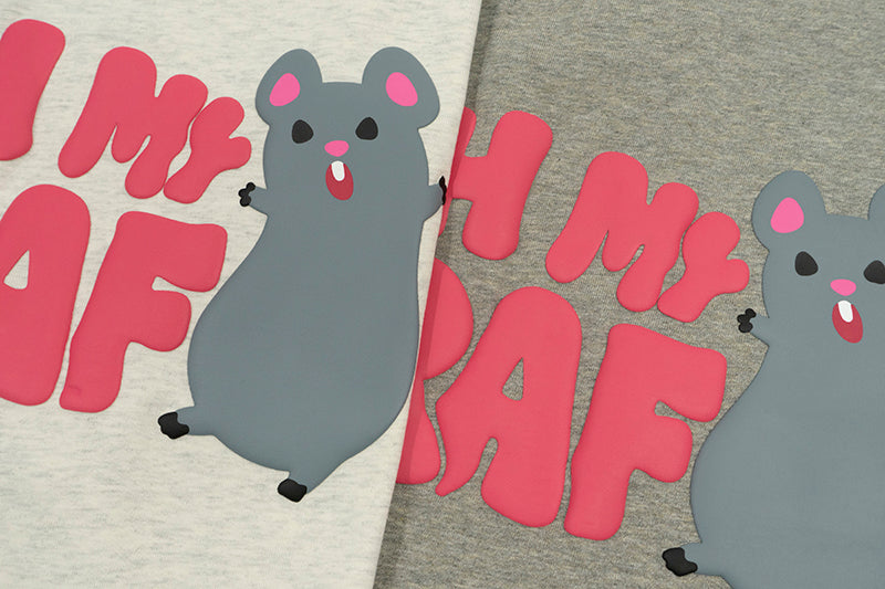 GRAFWU Pocket OhMyGraf Screaming Mouse Cute Design T-Shirt