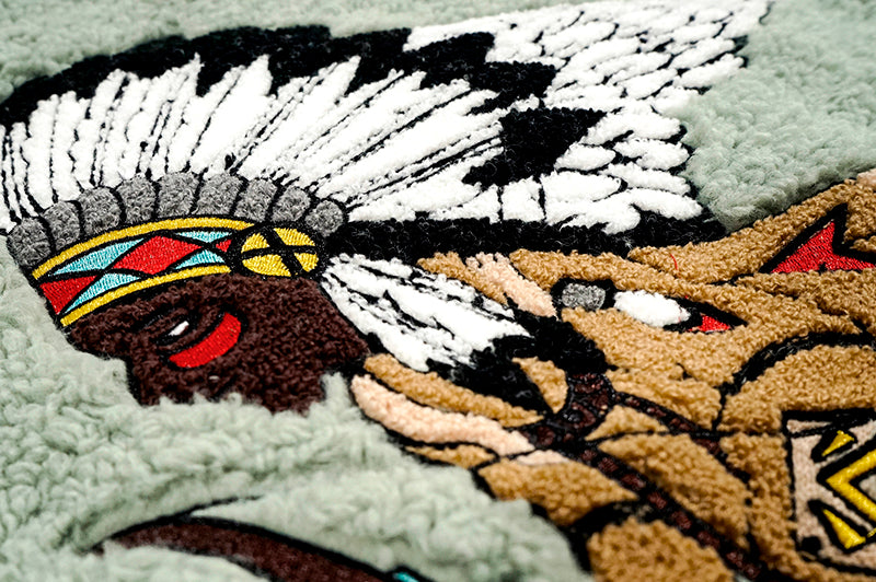 GRAF&WU Vintage Archery Angel Deer Totem Fleece Jacket