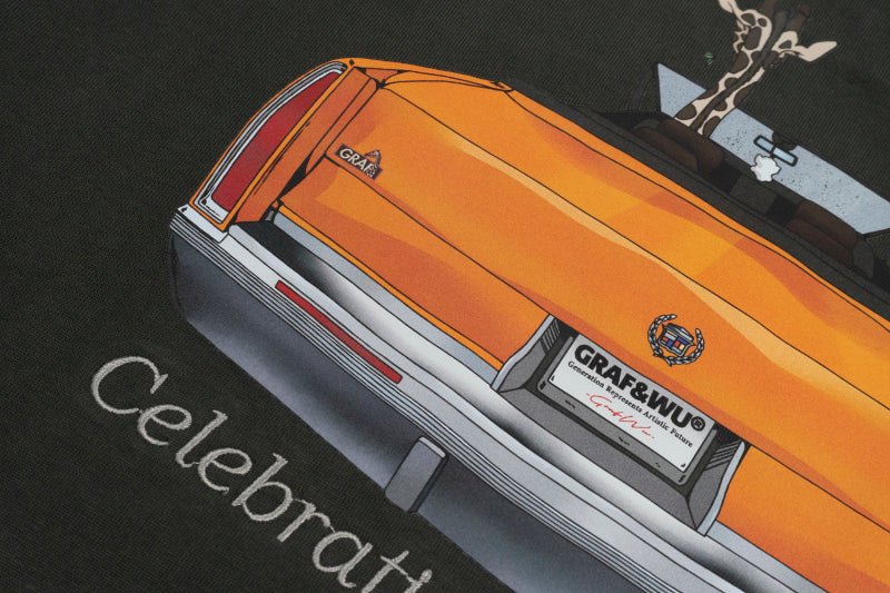 GRAF&WU  Classic Convertible Vintage Car Giraffe Nostalgia T-shirts