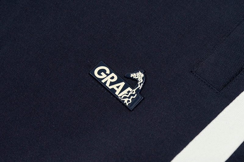 GRAF&WU Brand Arc Logo Embroidered Street Saggin Pants