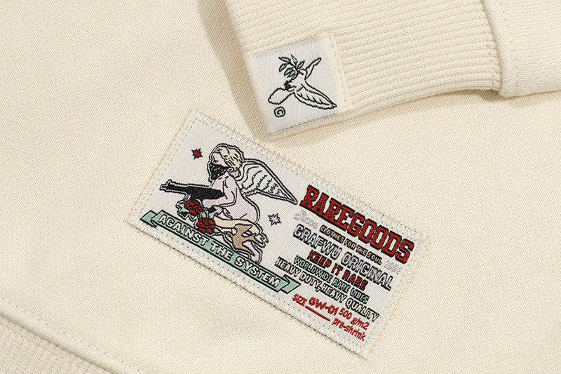 GRAF&WU EricB&Rakim Knowledge Book Angel Graphic Fleece Hoodie Sweatshirt