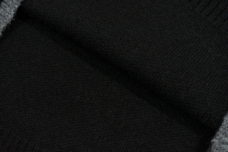 GRAF&WU Embroidered Wool Comfortable Turtleneck Sweater