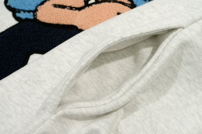 GRAF&WU Angel G Devil W Towel Embroidery Hoodie