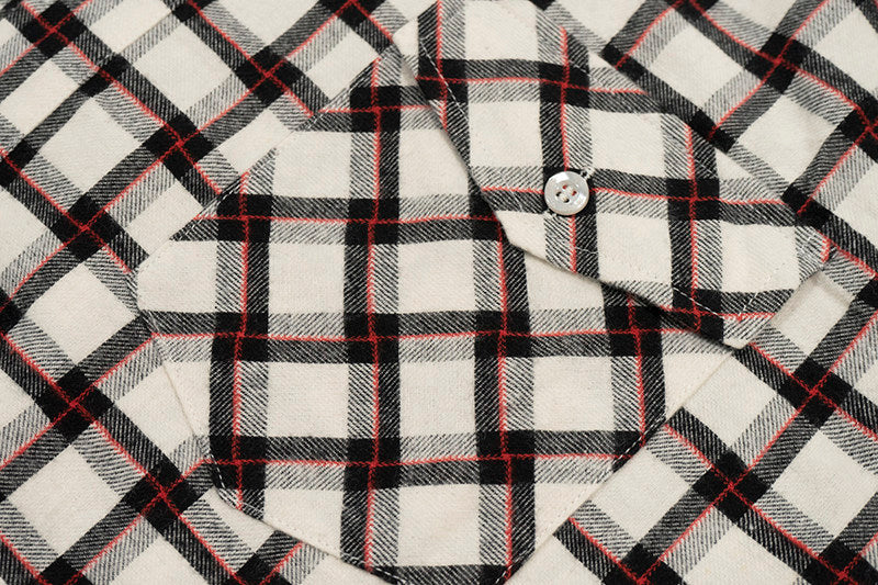 GRAF&WU Brand Giraffe Embroidery Plaid Loose Thin Shirt