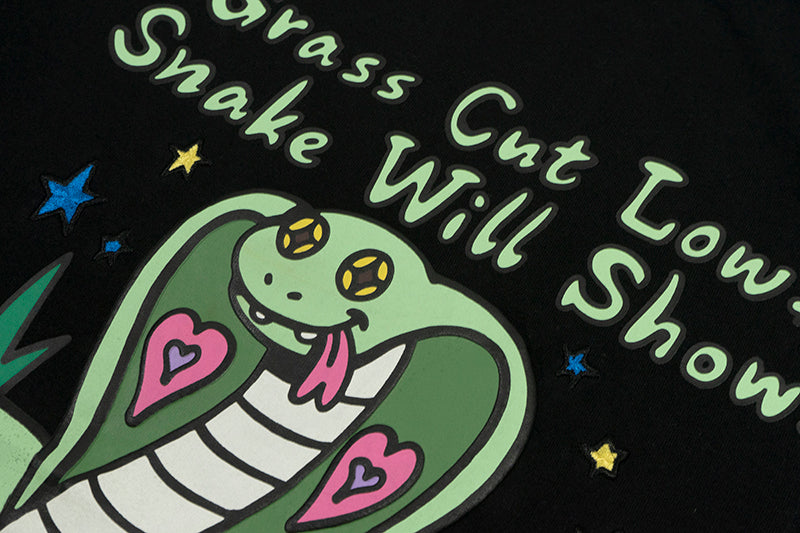 GRAFWU Snake Hidden In Grass T-Shirt