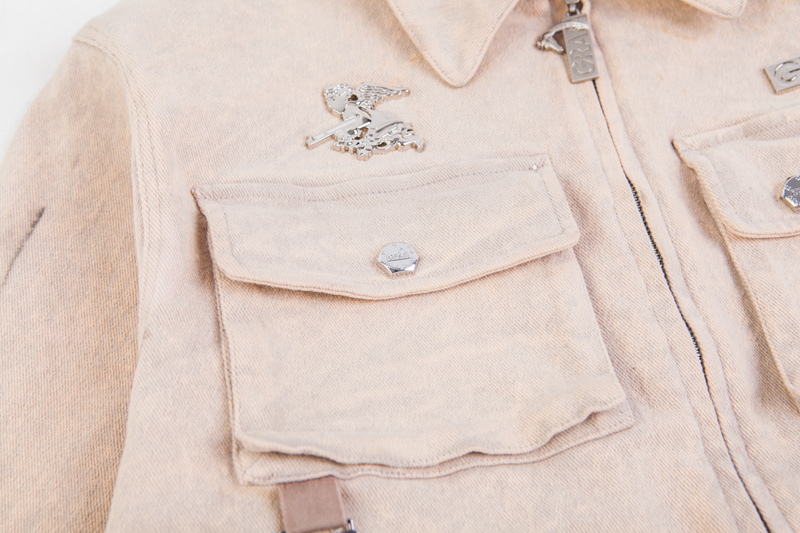 GRAF&WU Metal AK47 Angel Giraffe Military Multi-Pocket Jacket | Tactical Streetwear