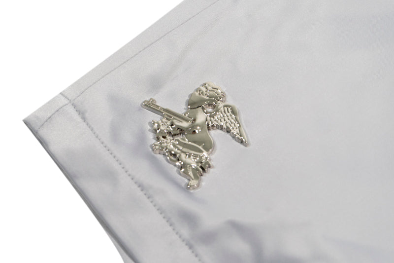 GRAFWU AK47 Angel Acetate Satin Shorts