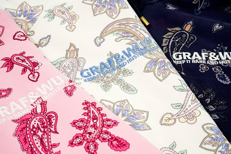GRAF&WU Paisley 2.0 Illustrated Art Printed Fleece Hoodie