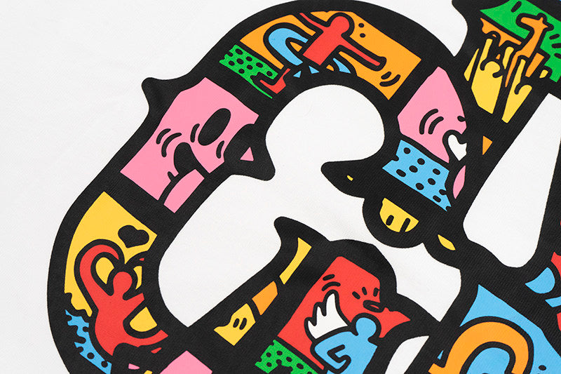 GRAF&WU Tribute Keith Haring Pop Art Cartoon Long-sleeved Shirt