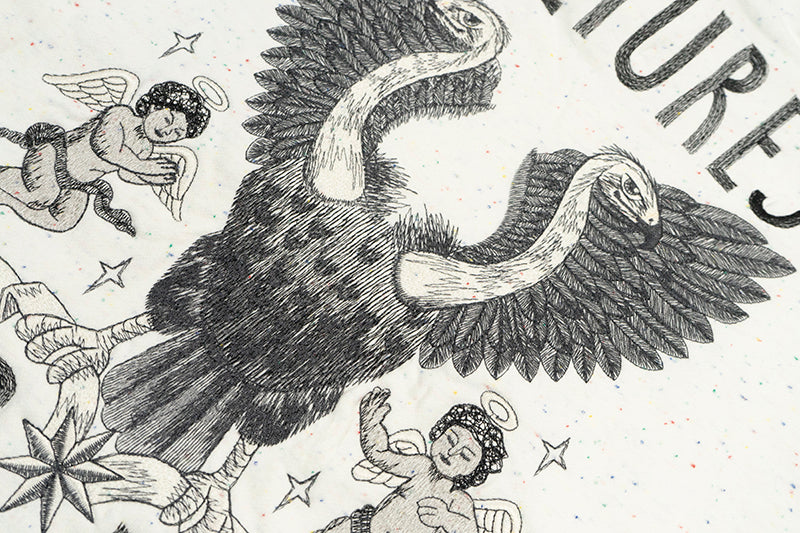 GRAF&WU Vultures Angel Graphic Hoodie Aesthetic Sweatshirt