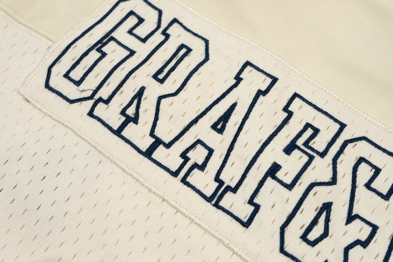 GRAF&WU Football Club Floral Embroidery Sports Mesh Jersey