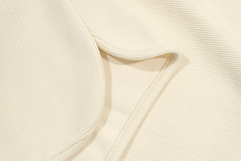 GRAF&WU Vintage Letter Cotton Henley Collar Long-sleeve Shirt