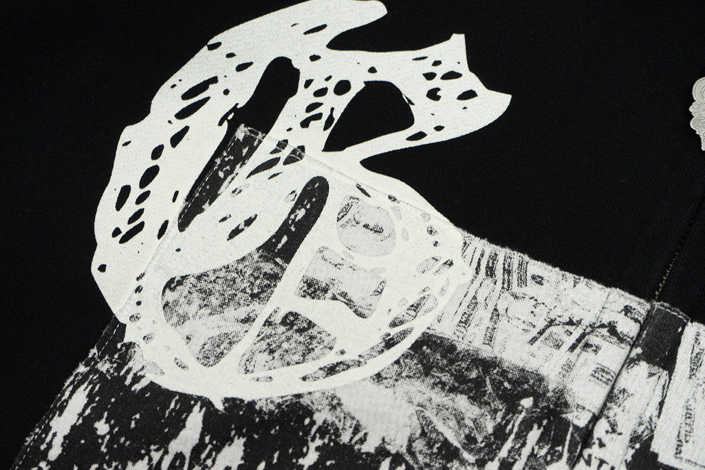 GRAF&WU Grunge Graphic Aesthetic Streetwear Zip-Up Hoodie