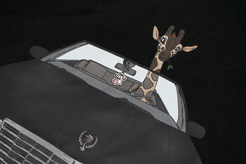 GRAF&WU Giraffe Classic Convertible Fleece Crew Neck Sweatshirt