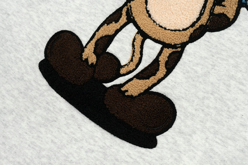 GRAF&WU Love Hate Angels Demons Giraffe Fleece Sweatshirt