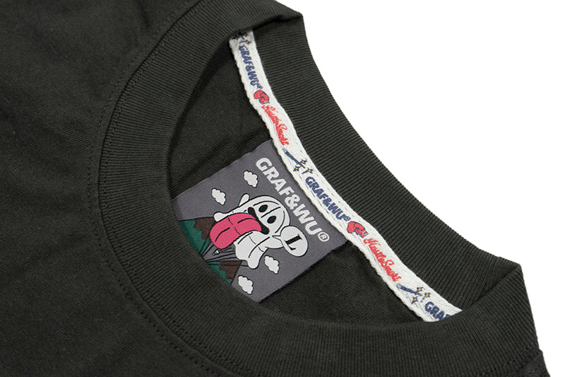 GRAFWU Nature Series Cute Ghost Bee, Flower, Snail, Elements Embroidered T-Shirt