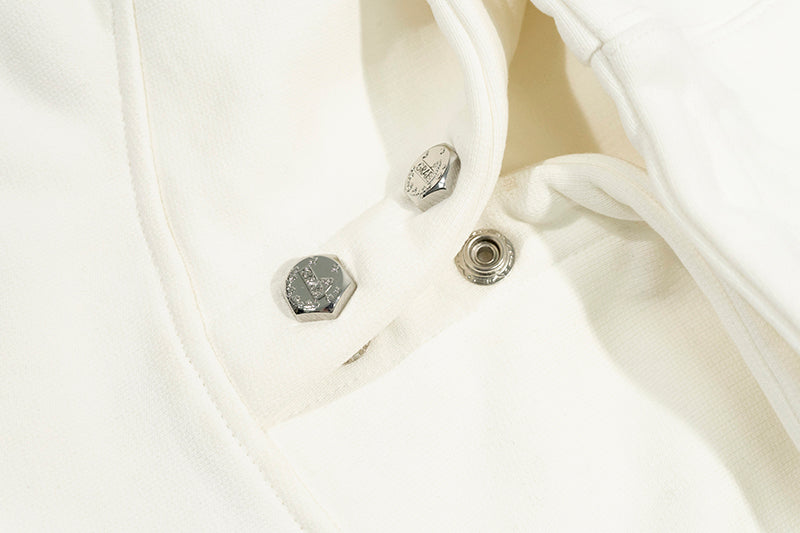 GRAF&WU Metal Buckle Street Loose Deer Angel Sweatshirt Hoodie