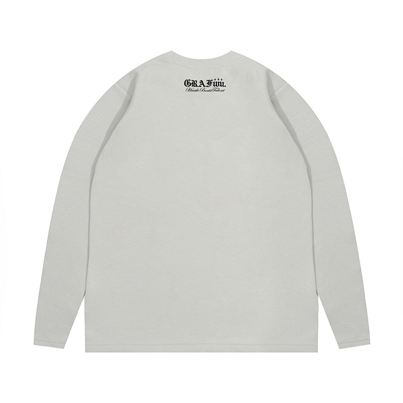 GRAF&WU Essential Slim Fit Long Sleeve Tee | Unisex Basic Streetwear
