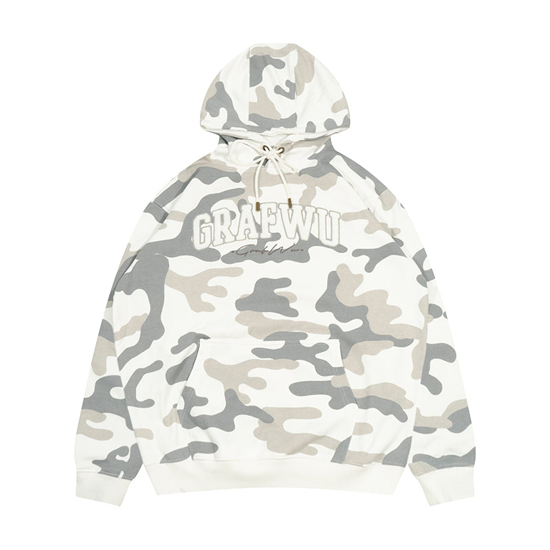 GRAF&WU Hidden Attack Multi-color Camouflage Oversize Hoodie