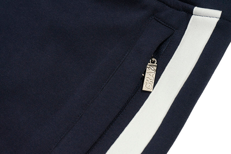 GRAF&WU Brand Arc Logo Embroidered Street Saggin Pants