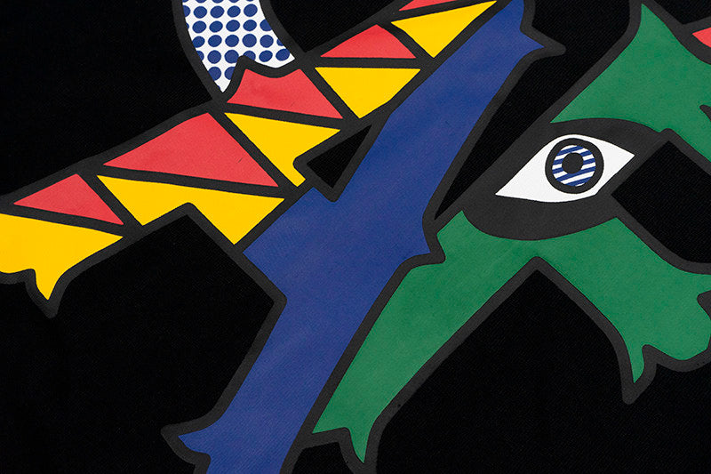 GRAF&WU Roy Pop Art Graphic Loose Cotton Long Sleeve Tee