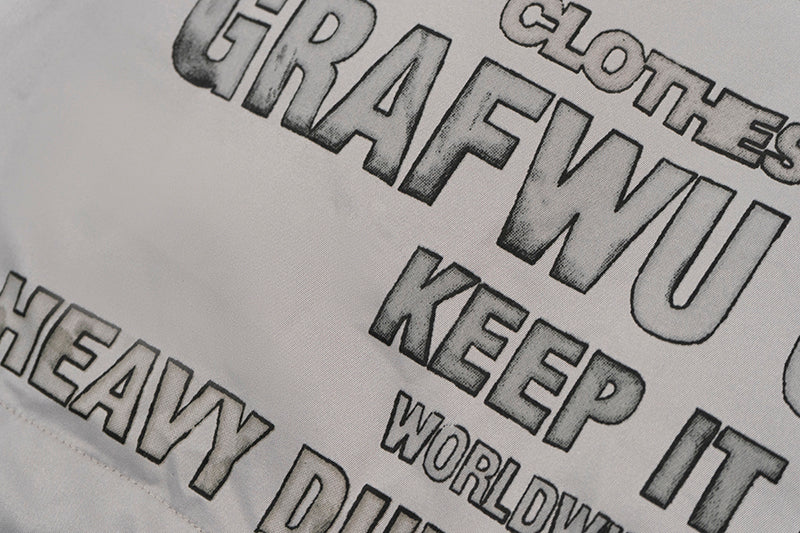 GRAF&WU Floral Giraffe Goddess Blessing Cotton Padded Coach Jacket