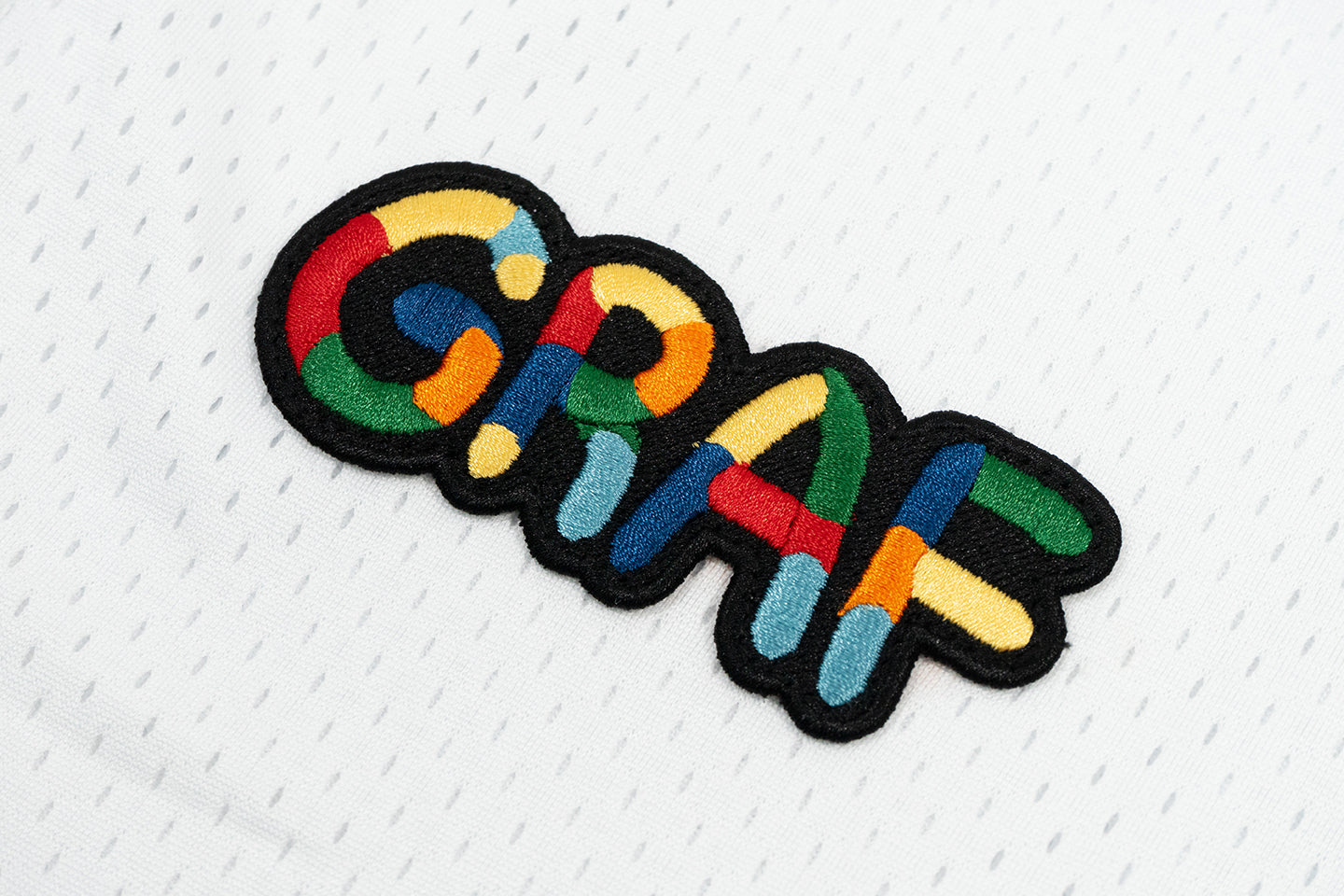 GRAF&WU Cute embroidery badge design double-layer mesh breathable T-shirts