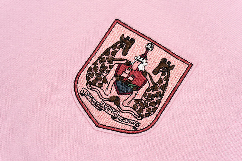 GRAF&WU Blokecore Football Team Floral Angel Devil Fleece Hoodie