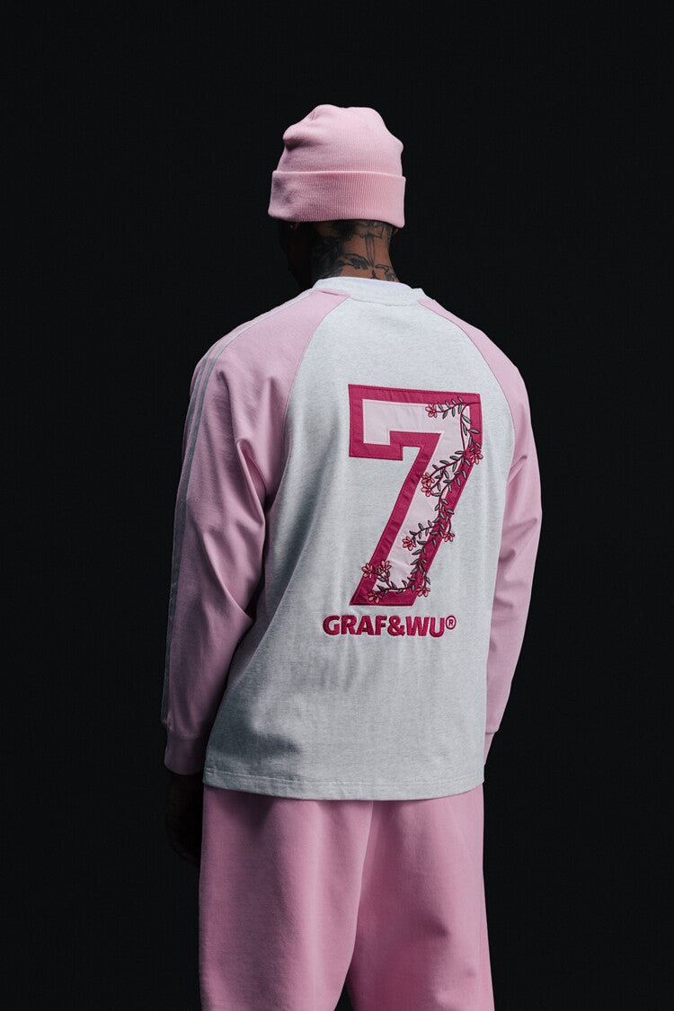 GRAF&WU Football Club Bloke core Floral Embroidery Long-Sleeve T-Shirt
