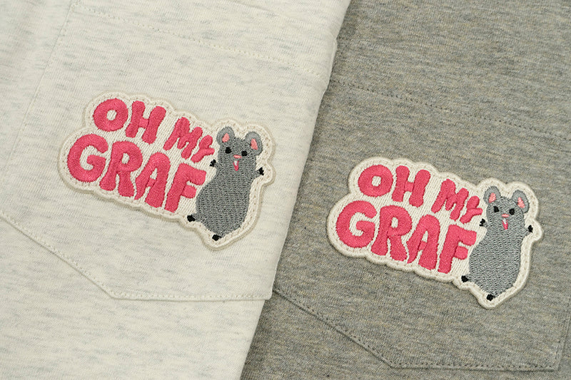 GRAFWU Pocket OhMyGraf Screaming Mouse Cute Design T-Shirt